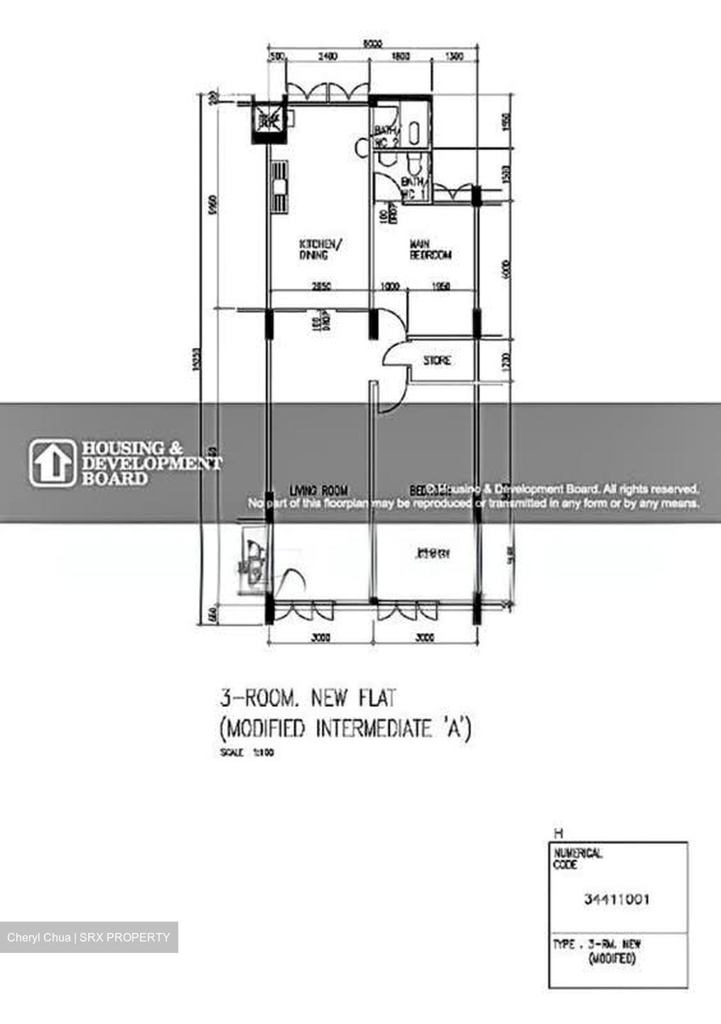 Blk 24 Hougang Avenue 3 (Hougang), HDB 3 Rooms #556357621